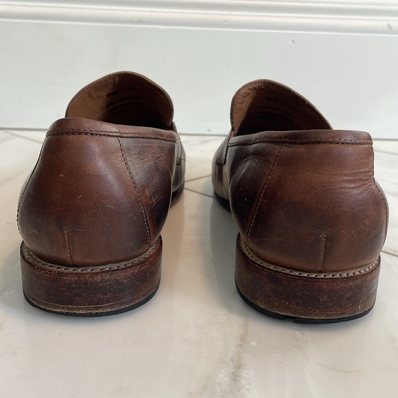 Thursday boot company size 11 men brown leather penny loafers already broken in! - Picture 4 of 10